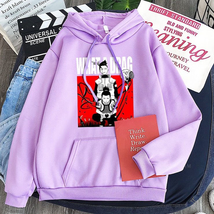 Naruto Deer Maru anime men and women loose fitting plush hoodies with hoodies anime hoodie