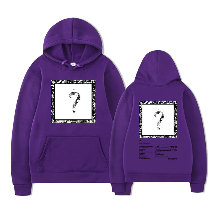 Rapper XXX Music Album Printed Hoodies Men Women Fashion