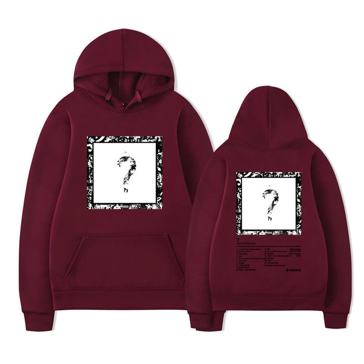 Rapper XXX Music Album Printed Hoodies Men Women Fashion