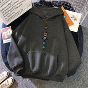 Planets Colour Male Pullover Universe Solar System Pattern