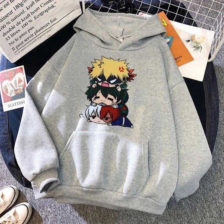 Cartoon My Hero  Anime Hoodies Deku Bakugou Katsuki