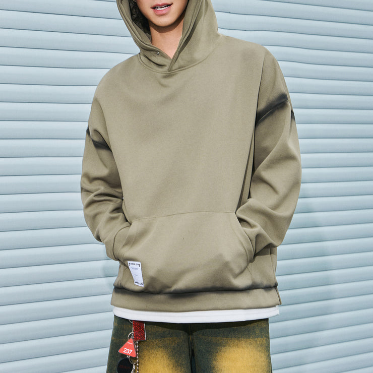 Fake Two Hoodies Men&