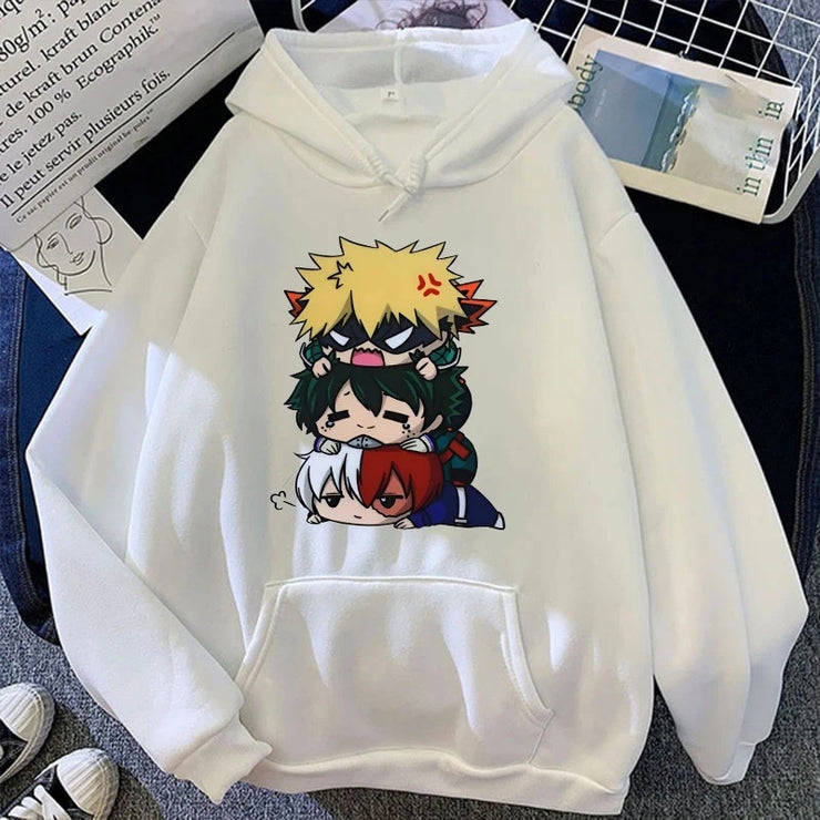 Cartoon My Hero  Anime Hoodies Deku Bakugou Katsuki