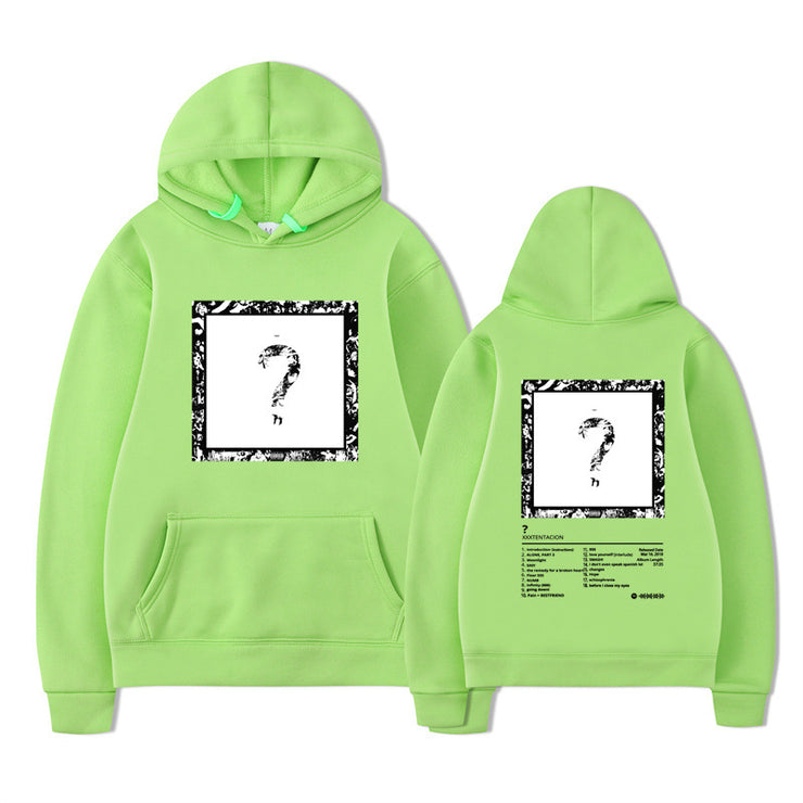 Rapper XXX Music Album Printed Hoodies Men Women Fashion