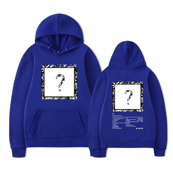 Rapper XXX Music Album Printed Hoodies Men Women Fashion