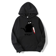 Funny Hip Hop Sweatshirt Clothing Streetwear Hoodies CAT WHA