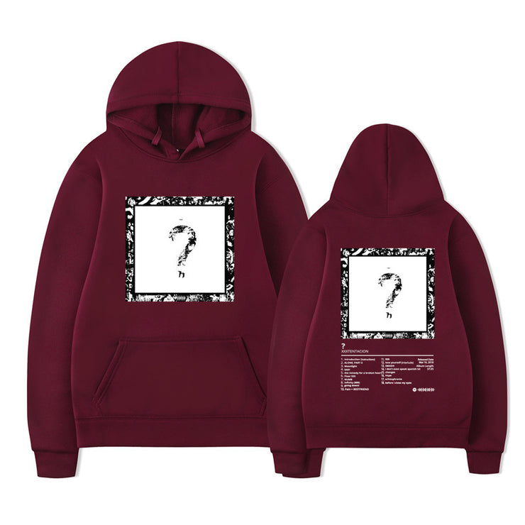 Rapper XXX Music Album Printed Hoodies Men Women Fashion