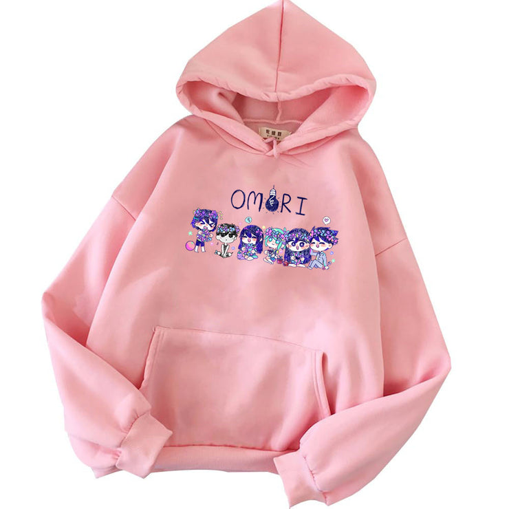 Game Omori Hoodies Loose Hooded Sweatshirts