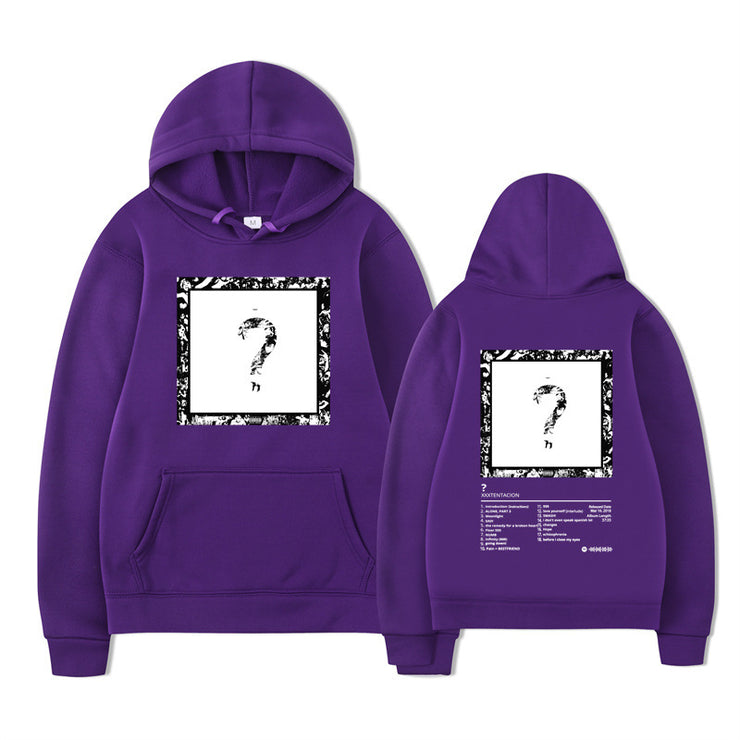 Rapper XXX Music Album Printed Hoodies Men Women Fashion