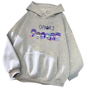 Game Omori Hoodies Loose Hooded Sweatshirts