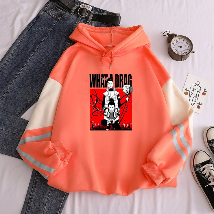 Naruto Deer Maru anime men and women loose fitting plush hoodies with hoodies anime hoodie