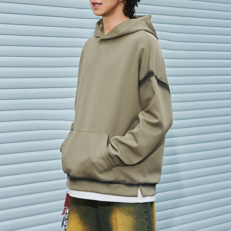 Fake Two Hoodies Men&