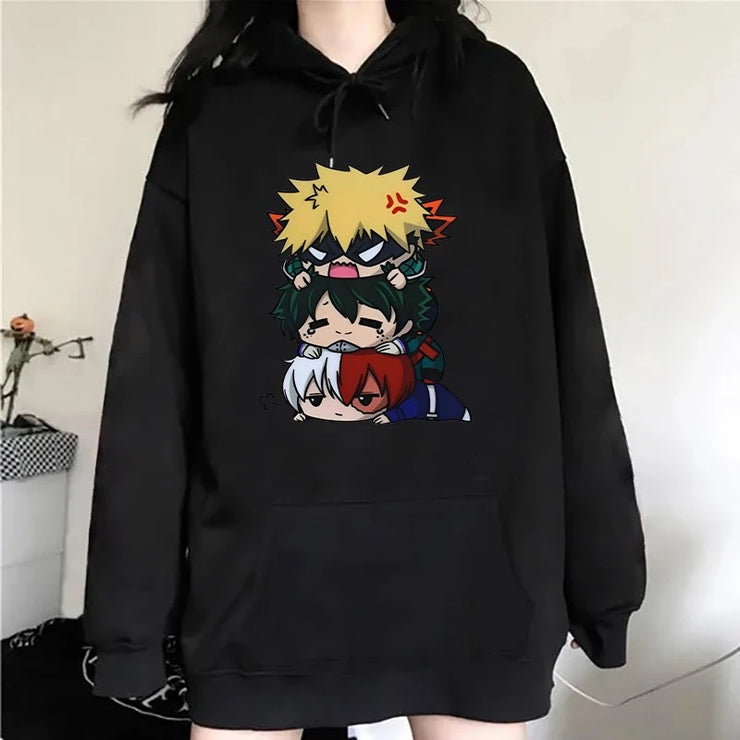 Cartoon My Hero  Anime Hoodies Deku Bakugou Katsuki