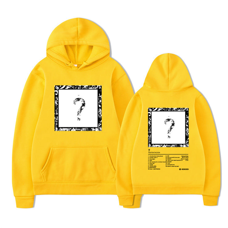 Rapper XXX Music Album Printed Hoodies Men Women Fashion