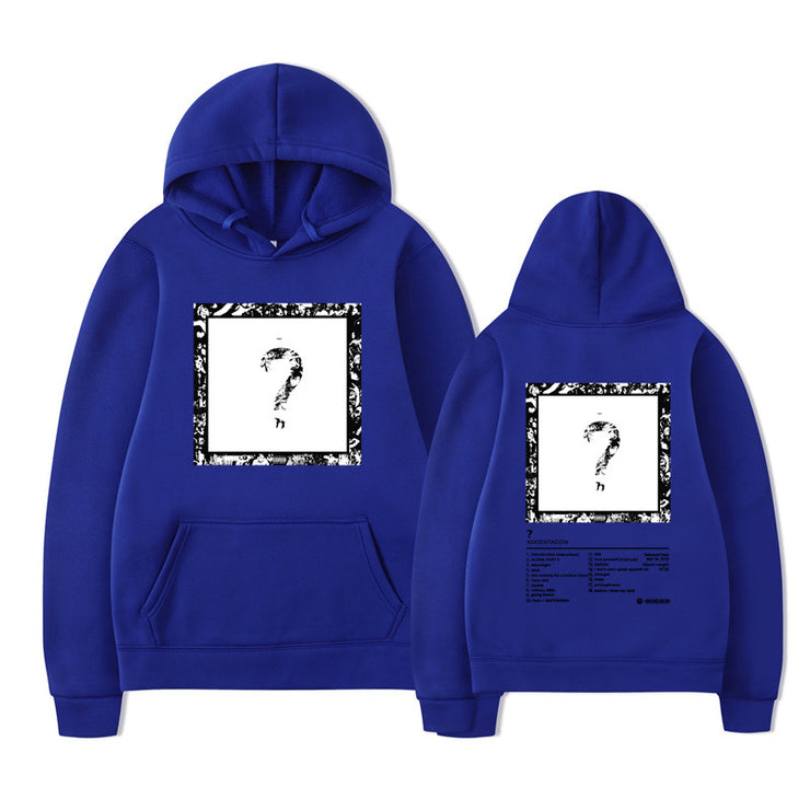 Rapper XXX Music Album Printed Hoodies Men Women Fashion