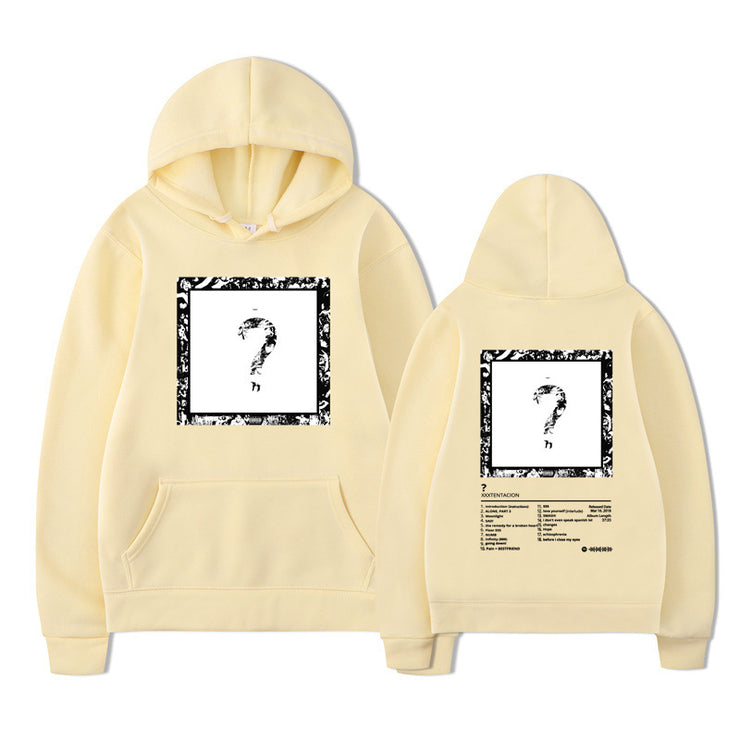 Rapper XXX Music Album Printed Hoodies Men Women Fashion